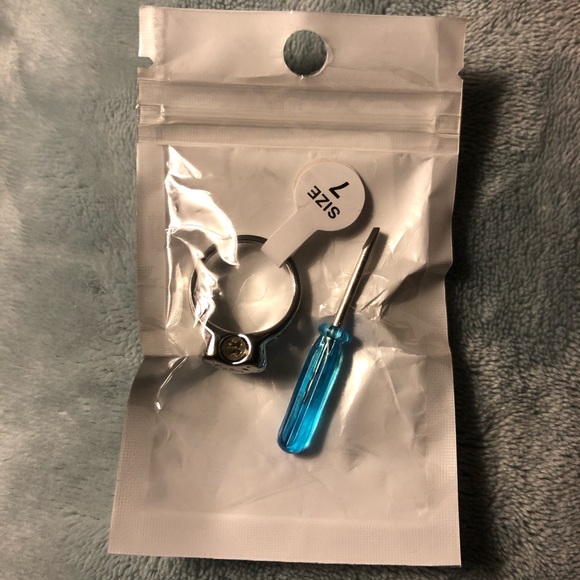 Stainless Steel Cremation Urn Ring Size 7 - Picture 4 of 5